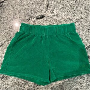 Juicy Couture. Womens Medium. Green Women's Shorts. Terry Cloth.